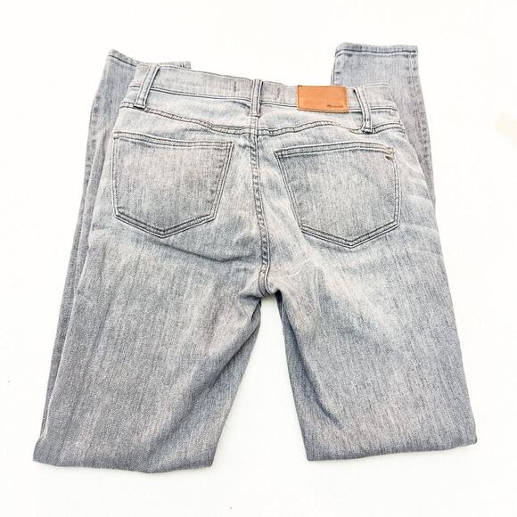 Madewell 9" High Riser Skinny Skinny Gray Charcoal Wash Denim Jeans Size 25 - Picture 5 of 8